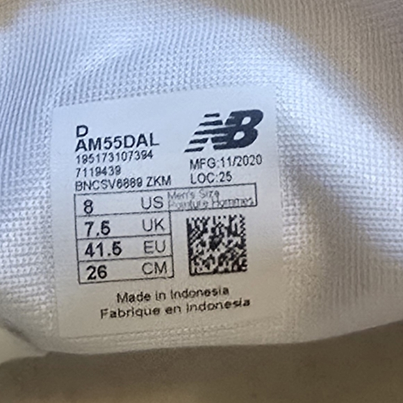 New Balance All Coasts 55 Size 8 Men's Sea Salt Blue Shoes Skater AM55DAL GC - Picture 8 of 8